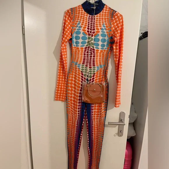 Vibrant Multicolor Jumpsuit - Picture 7 of 7